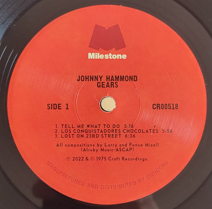 Johnny Hammond : Gears (LP, Album, Ltd, RE, 180)