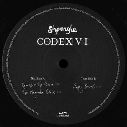Shpongle : Codex VI (3xLP, Album, RE, RM)