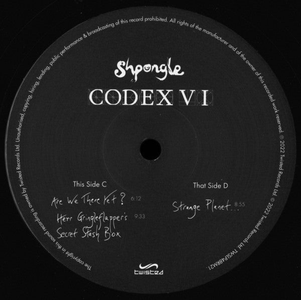Shpongle : Codex VI (3xLP, Album, RE, RM)