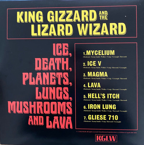 King Gizzard And The Lizard Wizard : Ice, Death, Planets, Lungs, Mushrooms And Lava (2xLP, Album, Rec)