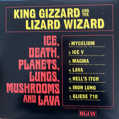 King Gizzard And The Lizard Wizard : Ice, Death, Planets, Lungs, Mushrooms And Lava (2xLP, Album, Rec)