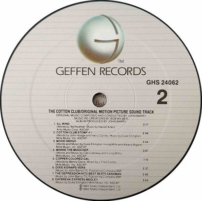 John Barry : The Cotton Club (Original Motion Picture Sound Track) (LP, Album, Spe)