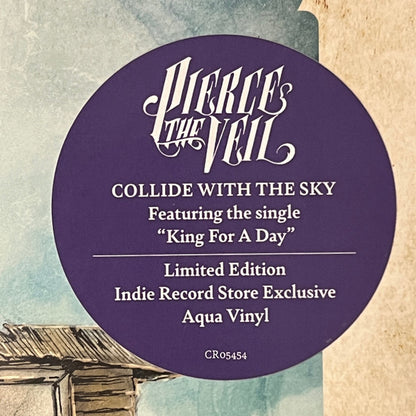 Pierce The Veil : Collide With The Sky (LP, Album, RE, RP, Aqu)
