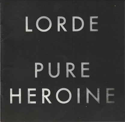 Lorde : Pure Heroine (CD, Album)