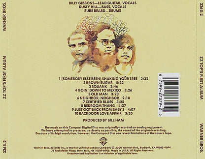 ZZ Top : ZZ Top's First Album (CD, Album, RE, RP)