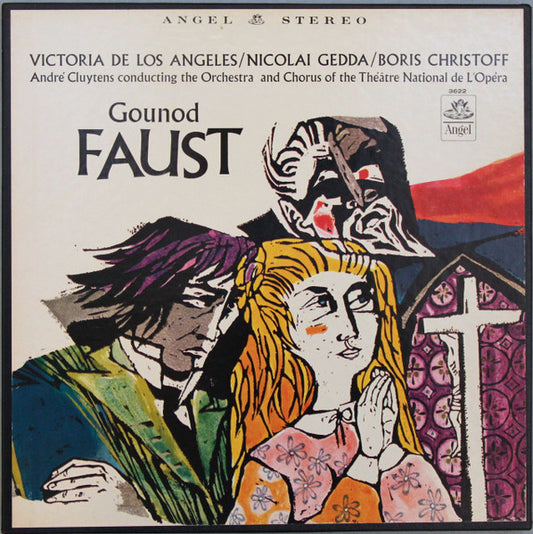 Charles Gounod - Victoria De Los Angeles, Nicolai Gedda, Boris Christoff, André Cluytens, Orchestre National De L'Opéra De Paris : Faust (4xLP, Album, RE, RP, Wak + Box)