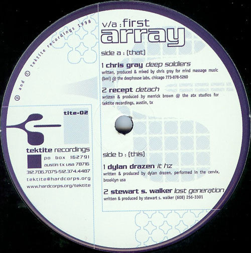 Various : First Array (12")