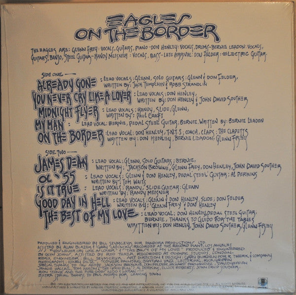Eagles : On The Border (LP, Album, RE, 180)
