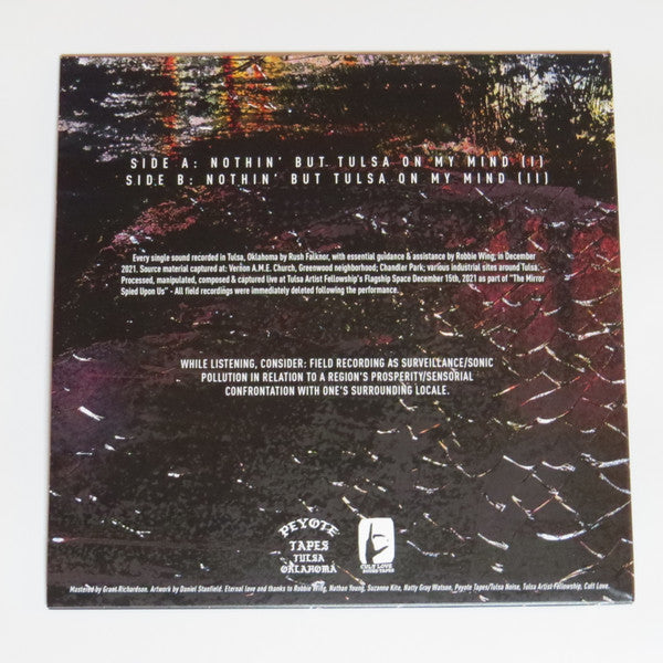 Rush Falknor : On Site & Out Of Mind In Tulsa, Oklahoma (12", Album, Liv)