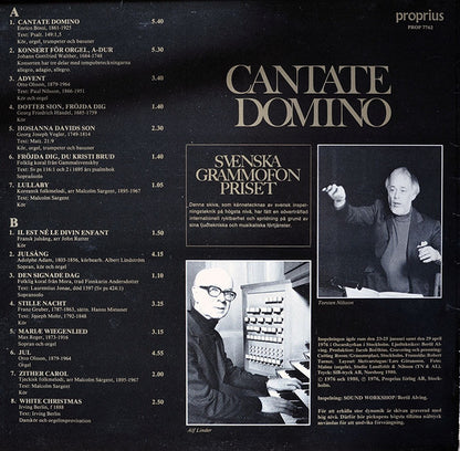 Marianne Mellnäs, Alf Linder, Motettenchor Der Oscarkirche, Stockholm*, Torsten Nilsson : Cantate Domino (LP, Album)