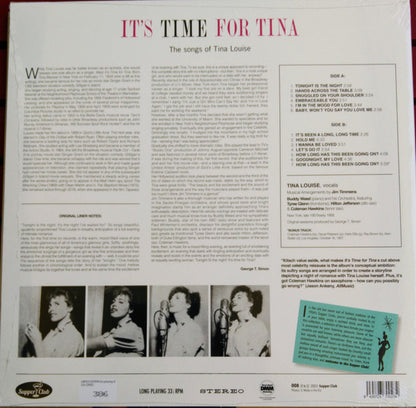 Tina Louise : It's Time For Tina (The Songs Of Tina Louise) (LP, Album, Ltd, Num, RE)