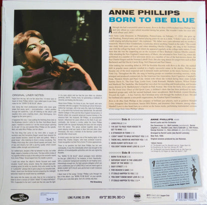 Anne Phillips : Born To Be Blue (LP, Album, Ltd, Num, RE)