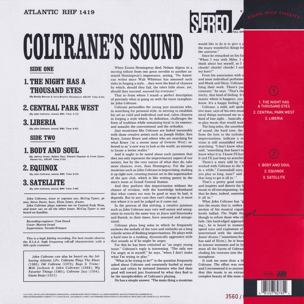 John Coltrane : Coltrane's Sound (LP, Album, Ltd, Num, RE, 180)