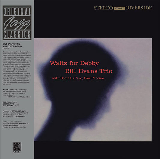 The Bill Evans Trio : Waltz For Debby (LP, Album, RE, 180)