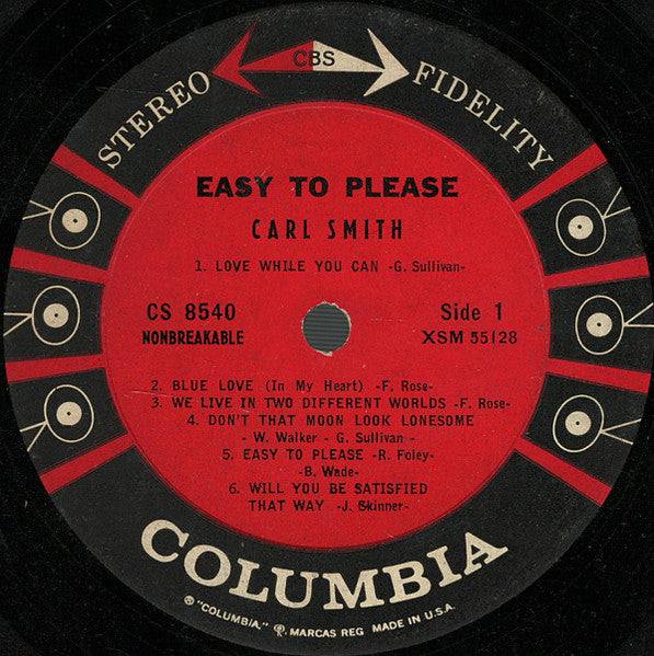 Carl Smith (3) : Easy To Please (LP, Album,  )