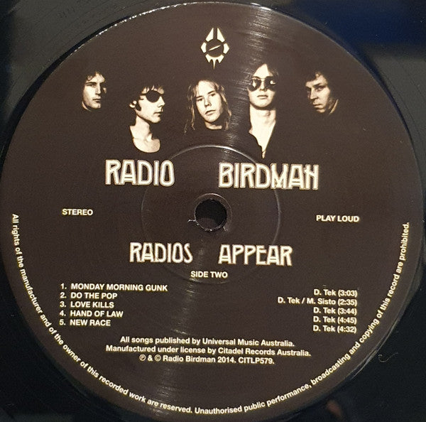 Buy Radio Birdman Radios Appear (LP, Album, RE, RM) Online for a