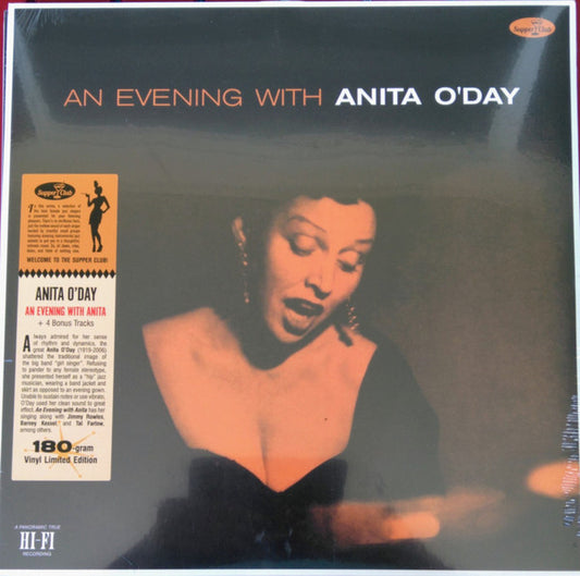 Anita O'Day : An Evening With Anita O'Day (LP, Album, Ltd, Num, RE)