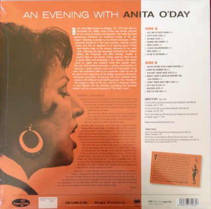 Anita O'Day : An Evening With Anita O'Day (LP, Album, Ltd, Num, RE)