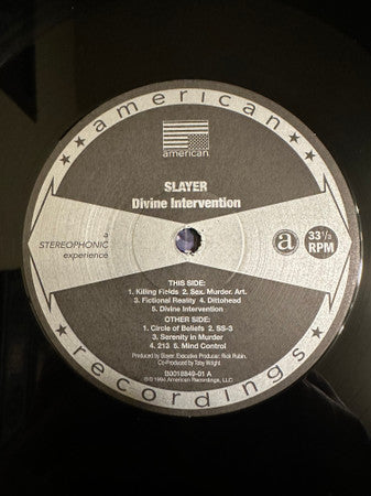 Slayer : Divine Intervention (LP, Album, RE, RM, 180)