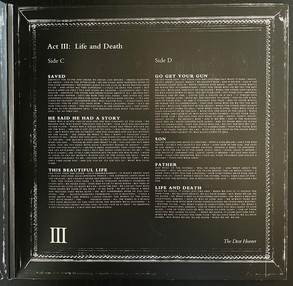 The Dear Hunter : Act III: Life And Death (2xLP, Album, RP, Gre)