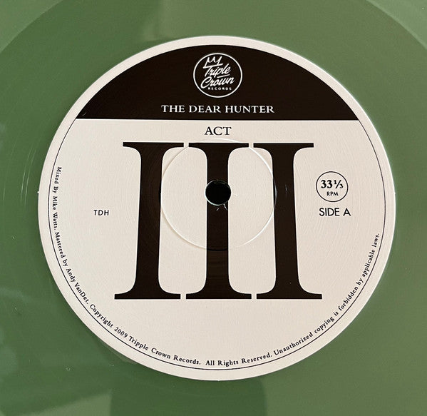The Dear Hunter : Act III: Life And Death (2xLP, Album, RP, Gre)