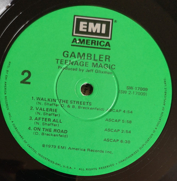 Gambler (5) : Teenage Magic (LP, Album)