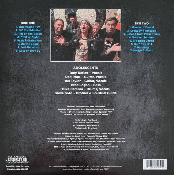 Adolescents : Caesar Salad Days (LP, Album, Ltd, Blu)