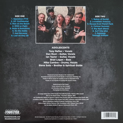 Adolescents : Caesar Salad Days (LP, Album, Ltd, Blu)