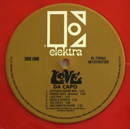 Love : Da Capo (LP, Album, Mono, RE, Red + 7", Mono, RE, Red + Ltd)