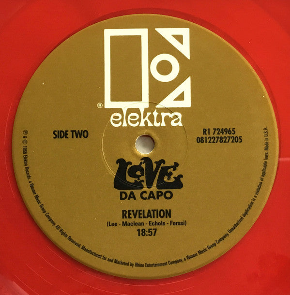 Love : Da Capo (LP, Album, Mono, RE, Red + 7", Mono, RE, Red + Ltd)