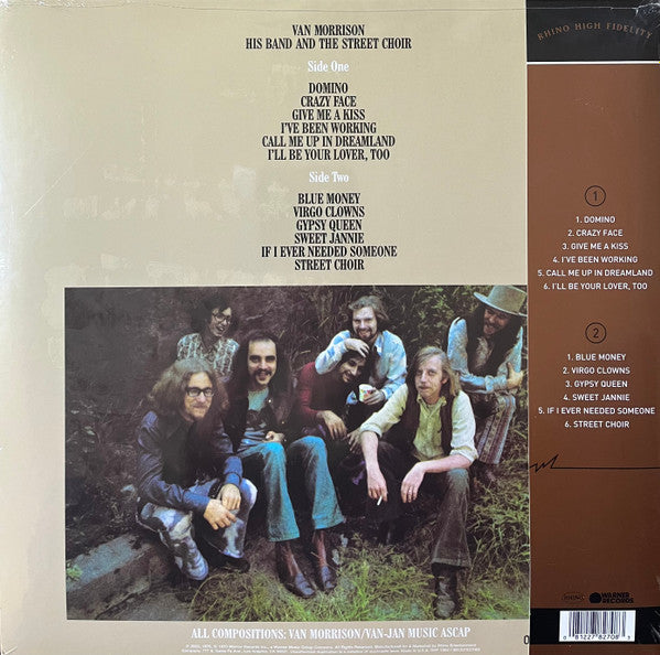 Van Morrison : His Band And The Street Choir (LP, Album, Ltd, Num, RE, Gat)