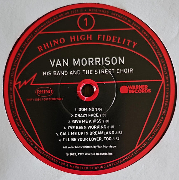 Van Morrison : His Band And The Street Choir (LP, Album, Ltd, Num, RE, Gat)