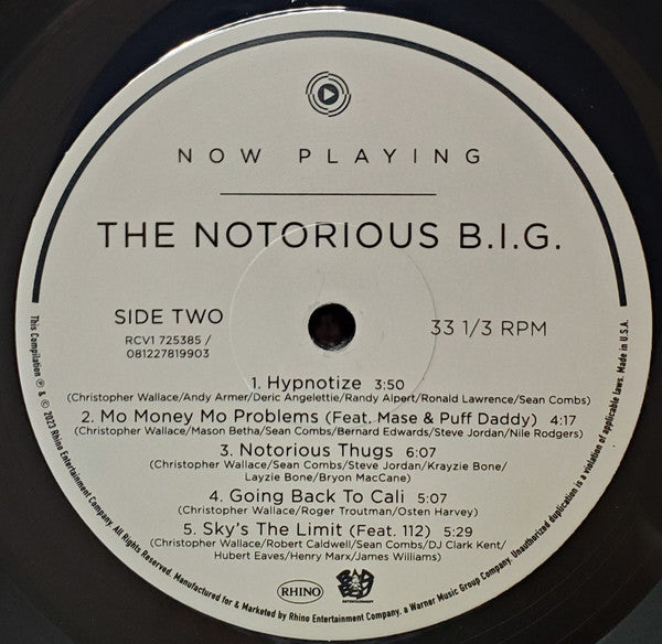 Notorious B.I.G. : Now Playing (LP, Comp, Bla)