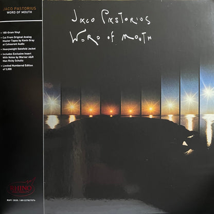 Jaco Pastorius : Word Of Mouth (LP, Album, Ltd, Num, RE, Gat)