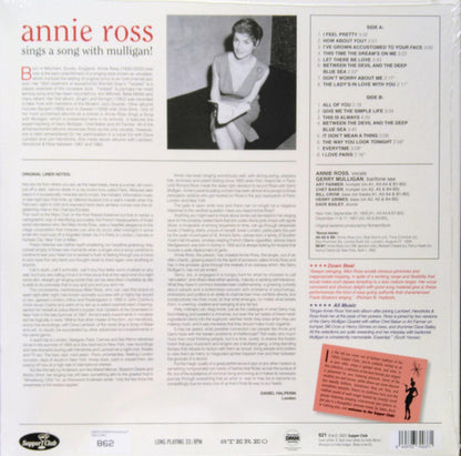 Annie Ross : Sings A Song With Mulligan! (LP, Album, Ltd, Num, RE)
