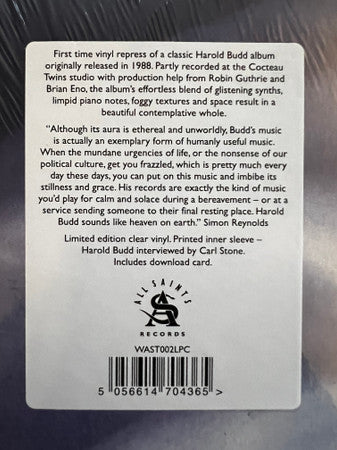 Harold Budd : The White Arcades (LP, Album, Ltd, RE, Cle)