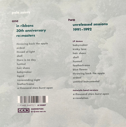 Pale Saints : In Ribbons • 30th Anniversary Re:Masters (CD, Album, RE, RM + CD, Comp)