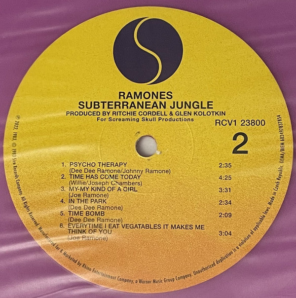 Ramones : Subterranean Jungle (LP, Album, Ltd, RE, Vio)