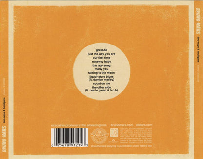 Bruno Mars : Doo-Wops & Hooligans (CD, Album, RE)