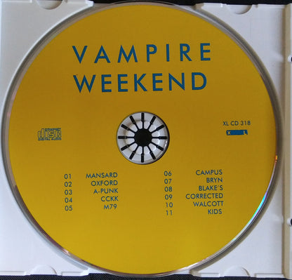 Vampire Weekend : Vampire Weekend (CD, Album, RE, RP, arv)
