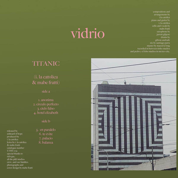 Titanic (22) : Vidrio (LP, Album, Dlx, Ltd, 180)