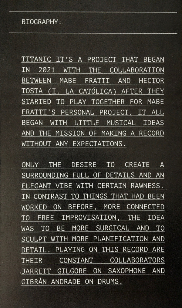 Titanic (22) : Vidrio (LP, Album, Dlx, Ltd, 180)