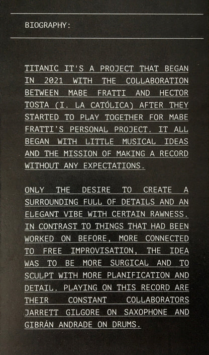 Titanic (22) : Vidrio (LP, Album, Dlx, Ltd, 180)