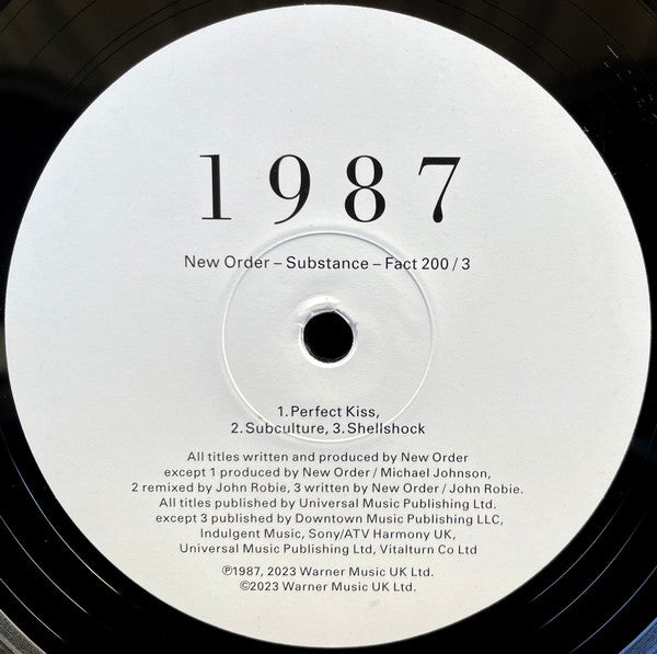 New Order : Substance (2xLP, Comp, RE, RM, 180)
