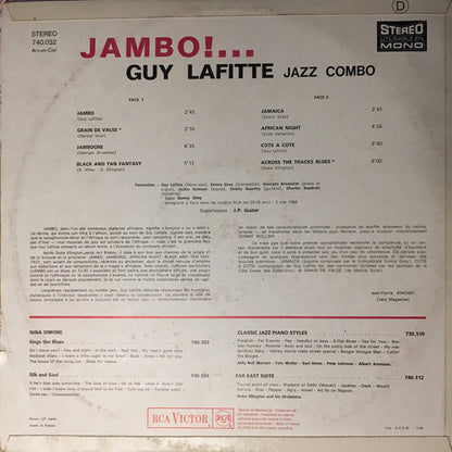 Guy Lafitte : Jambo! (LP, Album, RP)