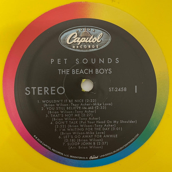 The Beach Boys : Pet Sounds (LP, Album, Ltd, Num, RE, Yel)