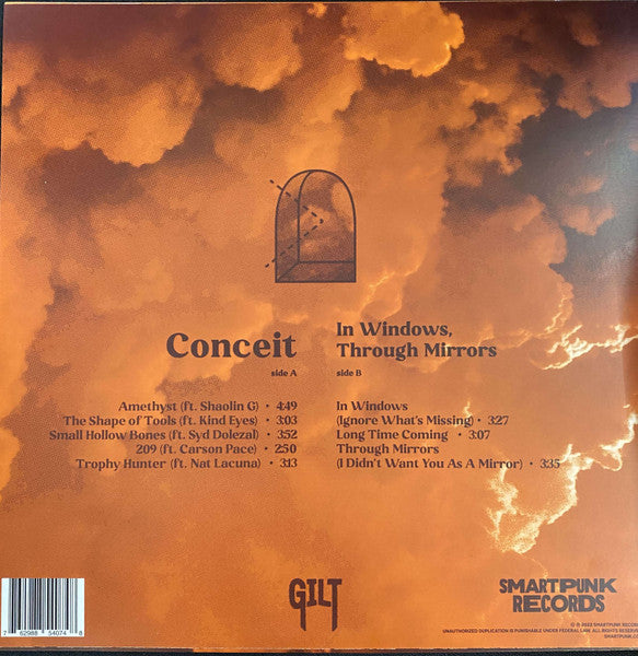 GILT (3) : Conceit / In Windows, Through Mirrors (12", EP, Comp, Tan)