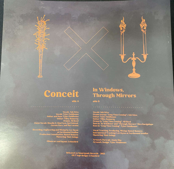 GILT (3) : Conceit / In Windows, Through Mirrors (12", EP, Comp, Tan)