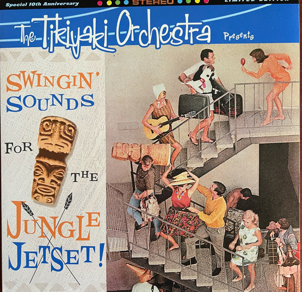 The Tikiyaki Orchestra : Swingin' Sounds for the Jungle Jetset! (LP, Album, Ltd, Jet)