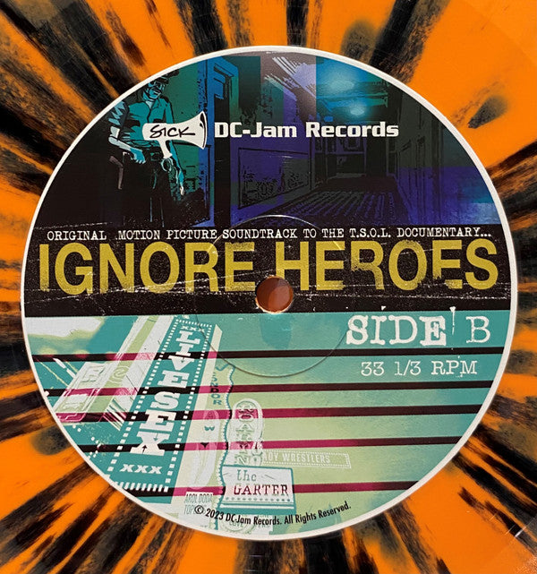 Greg Kuehn : Ignore Heroes: Original Motion Picture Soundtrack To The T.S.O.L. Documentary... (LP, Album, Ora)